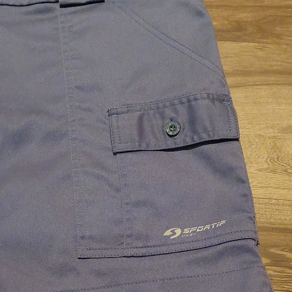 Vintage Coaches Sportif Men's Navy Cargo Shorts - Picture 5 of 7